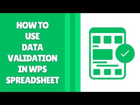 How to Use Data Validation in WPS Spreadsheet