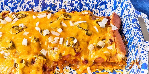 Loaded Chili Dog Bake