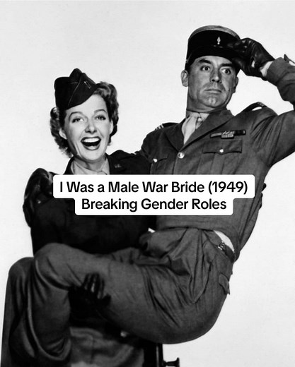 I Was a Male War Bride (1949) starring Cary Grant and Ann Sheridan was a daring screwball comedy for the time, especially with switching up gender norms and putting Grant in drag. It’s one of my favorites, have you seen this one? 🎥 #oldhollywood #movierecommendation #classicmovies #filmtok #lgbtqhistory