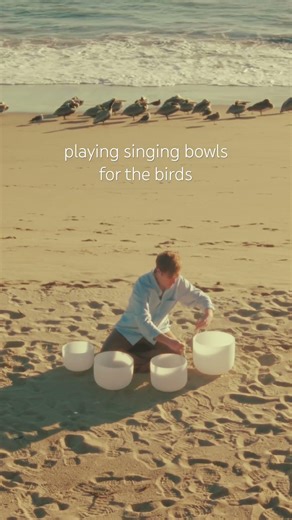 I believe this is maximum flow state #singingbowl #asmrmeditation #oceanwaves #soundmassage