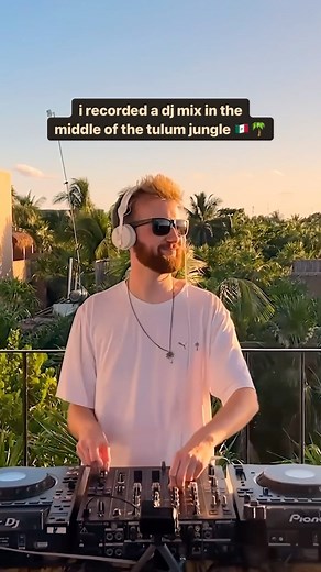 RAMMOR on Instagram: "i recorded a chill summer nostalgia set in the middle of the tulum jungle 🇲🇽🌴 ❤️ watch now the full dj mix on my youtube -> rammör summer chill (link also in my bio) #dj #summer #edm #nostalgia #electronicmusic"