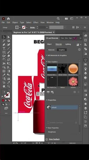 3D and Materials Tool in Illustrator | Quick Adobe Illustrator Tutorial