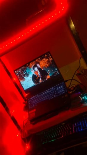 Just a normal laptop setup 👀 | #hp_victus #nightvibes