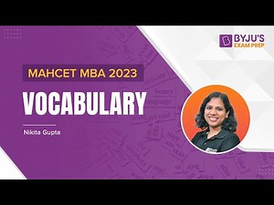 MAHCET MBA 2023 | Vocabulary for CET MBA 2023 | Ace Verbal Ability Section | BYJU'S Exam Prep