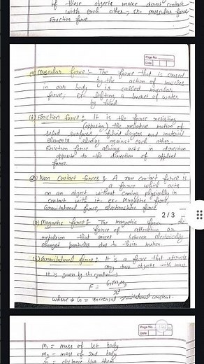 Science class 8th | Chapter 8 notes | Force and pressure | #sciencencertnotes