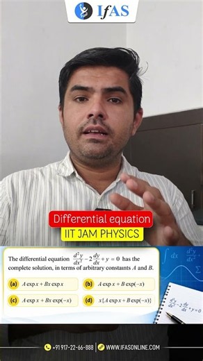 Differential equation | IIT JAM PHYSICS