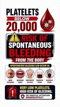 Normal Platelet Count Range | Low Platelets & spontaneous bleedings | Dr. Anshul Gupta