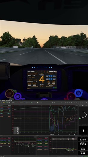 Live Telemetry in the 720S GT3 in STRAT #iracing #simracing