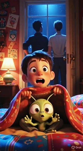 Cute Alien Crash Lands on Earth | Funny Alien Cartoon Story