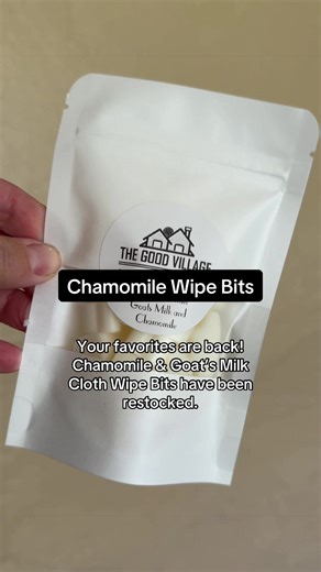 These little hearts make the easiest, most gentle cloth wipe solution. Just drop 1 wipe bit into warm water, let it dissolve, and you’ve got a soothing wipe solution ready for your cloth wipes. Perfect for: • diaper changes • sensitive skin • keeping a wipe solution fresh without mixing big batches Made with calming chamomile and nourishing goat’s milk for a gentle clean every time. Stock up while they’re back ✨ #clothdiapers #clothdiapering #modernclothdiapers #clothwipes #lowwasteliving