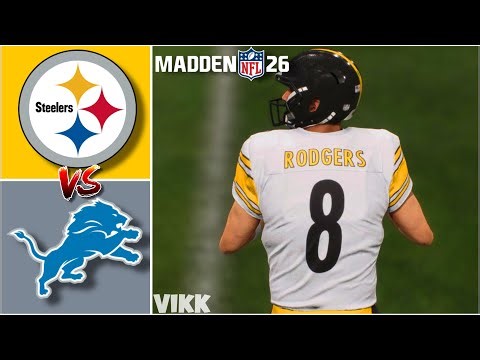 Steelers vs Lions Week 16 Simulation (Madden 26)
