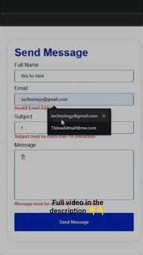 Form Validation without JavaScript #frontendcourse #coding #css #webdesign 🫢😱