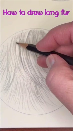 How to draw animal fur in graphite #howtodraw