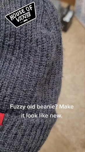 How to Remove Fuzz from an Old Beanie: Beanie Hack