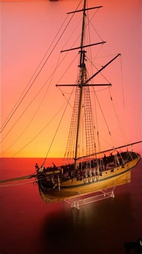 Today is cleaning day for this model ship