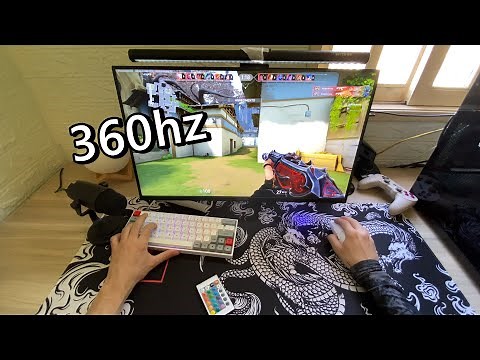 Assim é a sensação de jogar a 360hz no Valorant - POV