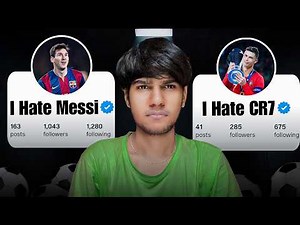 I CREATE MESSI AND RONALDO HATE ACCOUNT ON INSTAGRAM 💀
