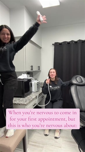 Whenever you’re nervous to come in for your first appointment… but this is who you’re nervous about 😅 Singing, laughing, and making every day a little more fun. We know walking into a new space can feel intimidating. That’s why we keep things light, welcoming, and comfortable from the very first moment. No pressure. No judgment. Just real people who care and want you to feel at ease. Here, you’re never just a patient. You’re part of the family — and we’re so glad you’re here 🤍 ROBERTS AESTHETI