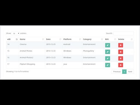 how to create datatables in codeigniter php