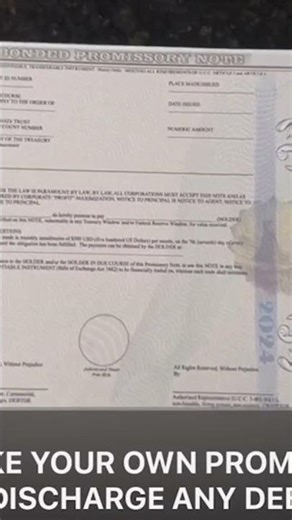 How to Make Your Own Promissory Notes to Discharge Debt