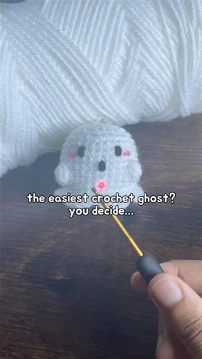 easy crochet ghost 👻 | keychain ideas for beginners amigurumi #crochet #amigurumi #beginner #ghost