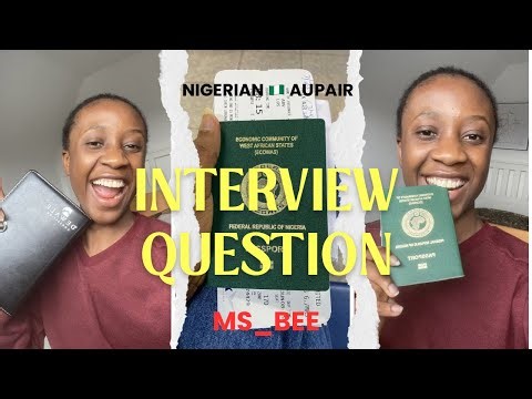 Au Pair Visa Interview Questions & Answers 🇩🇪 | How I aced the Interview | Nigerian 🇳🇬 Aupair