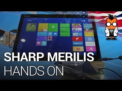 Sharp Merilis 15.6 inch 4K Windows 8.1 Tablet Hands On