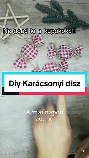 Kattints lent⤵️ a lejátszási listára ((Kreatív percek- nektek))a többi diy karàcsonyi díszért🤗#amainapon #karácsonyidísz #diy #diyproject #diychristmas #diychristmasdecor #chirstmas #christmasornaments #farmhouse #rusztikus #kockás #farmhousechristmas #classicchristmas #rustic #rusticchristmas