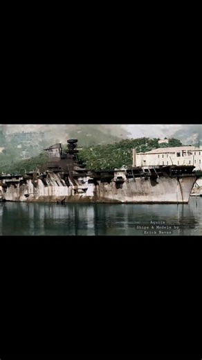Erick Navas Ships & Models on Instagram: "The Italian aircraft carrier Aquila was approximately 90–98% complete when construction ceased in 1943, but she was never commissioned or fully operational. Converted from the ocean liner Roma, the ship was designed with a 23,500-ton standard displacement, a 30-knot top speed, and a capacity for over 50 aircraft. Key details regarding the Aquila: Status: Conversion from passenger liner SS Roma began in late 1940/1941 in Genoa. Final Condition: Work was h