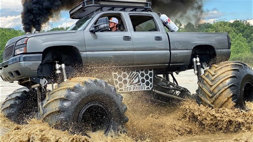 This monster truck can float on water