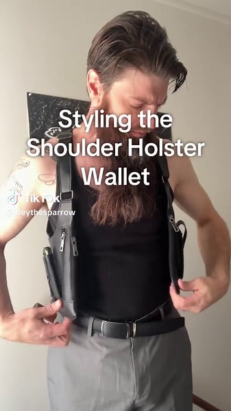 Shoulder Holster Wallet Styling Tips for Dapper Men