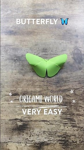 ORIGAMI BUTTERFLY EASY TUTORIAL STEP BY STEP | DIY BUTTERFLY PAPER CRAFT INSTRUCTIONS ORIGAMI WORLD