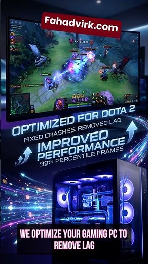 Fix #dota2 FPS Drops, Lag, Stuttering, Crash & #bsod | FPS Boost #gaming PC Optimization Online