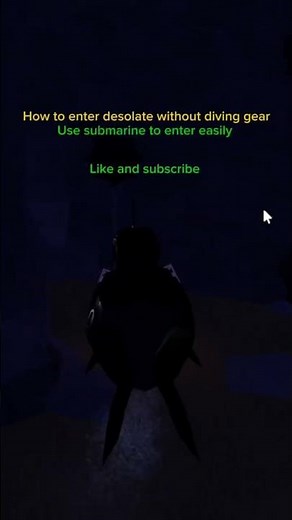 How to enter desolate deep with no diving gear #roblox #fisch