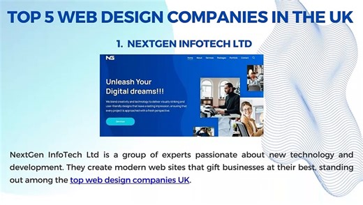 Top Five Web Designs Companies in UK