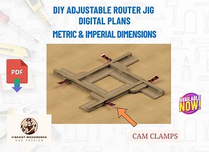 DIY Adjustable Router Plans Digital Plans Metric and Imperial - Etsy