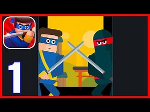 Mr Ninja - Slicey Puzzles - Gameplay Walkthrough Part 1 - All Levels Solution (Android,iOS)
