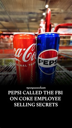 Young Success Chasers on Instagram: "In 2006, a Coca-Cola employee attempted to sell the company's secret formulas to Pepsi for $1.5 million. Instead of purchasing, Pepsi alerted the FBI, resulting in a sting operation that captured three insiders exchanging classified documents and product samples. This led to federal arrests and an eight-year prison sentence for the ringleader. Pepsi emphasized that while competition can be intense, it should remain fair. Let us know your thoughts below ⬇️ - F