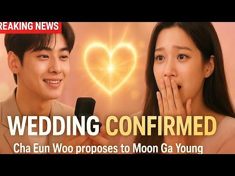 Cha Eun Woo Just Proposed to Moon Ga Young! Wedding Officially Confirmed | K-Drama Couple in Love