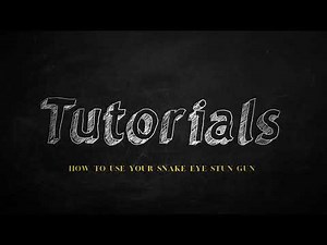 Snake Eye Stun Gun Tutorial