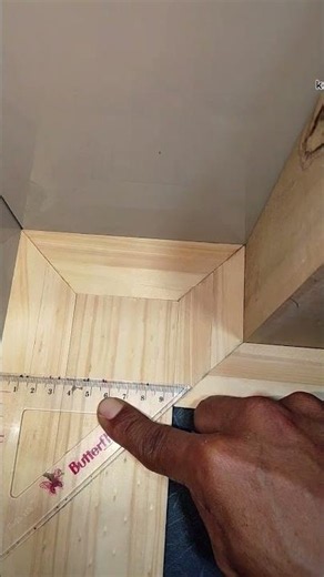 Simple trick to measure wood angles #woodworking #ideas #carpentry #skills #art #diy
