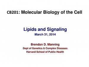 CB201 : Molecular Biology of the Cell - SlideServe