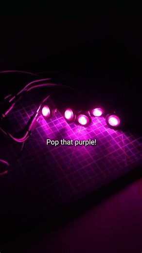 Pop that purple! Plug & play easy install 🇺🇲 #lv108 #peterbilt #kenworth #truck #truckinglife