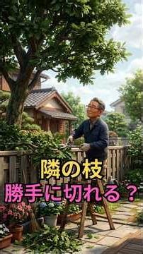 隣の家の枝が敷地に…勝手に切っていいのか #ご近所トラブル #民法改正 #逆転の六法