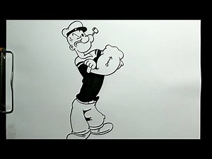 How to Draw Popeye The Sailorman