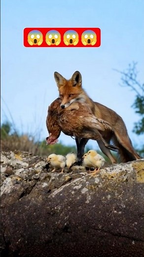 Fox Hunts a Hen | A Real Moment of Survival in Nature #safarilife