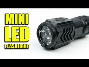 Mini LED Flashlight – USB Rechargeable, 3 LEDs, 5 Modes | Full Demo