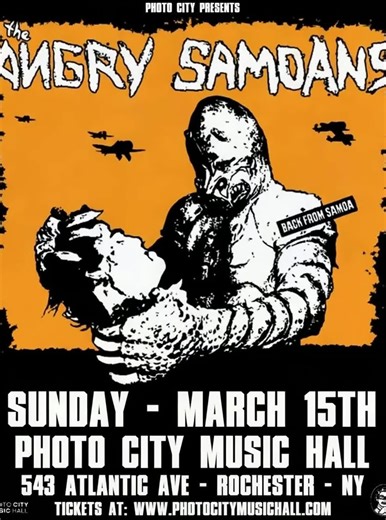 THE ANGRY SAMOANS 🤬 Punk legends from the first wave of American punk, bringing raw energy and timeless hits to Rochester. 📅 Sun Mar 15 | 🕔 5PM | 18 📍 Photo City Music Hall w/ Science Man • The War Lovers • Massive Blowout • GOA • Handsy Grandma 🎟️ PhotoCityMusicHall.com #TheAngrySamoans #PunkRock #RochesterNY #PhotoCity #LiveMusic