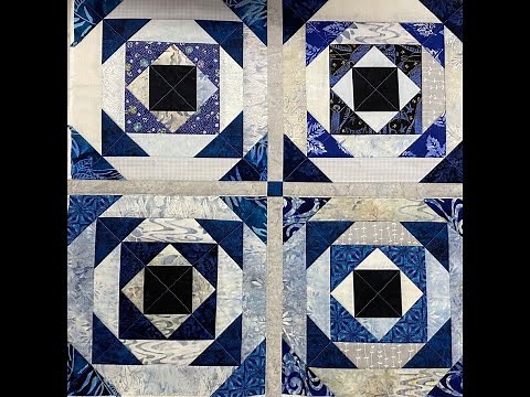 Pineapple Log Cabin - Quilt As You Go with Easy Sashings