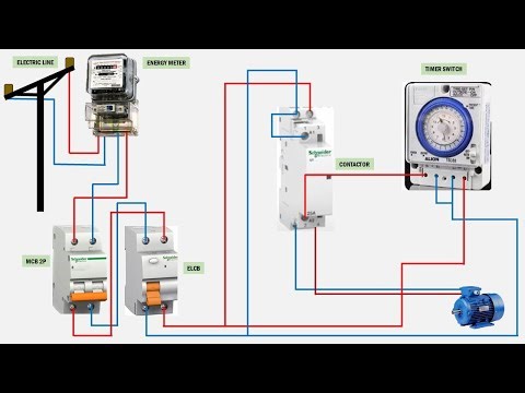 Running a single phase motor using a timer | single phase motor